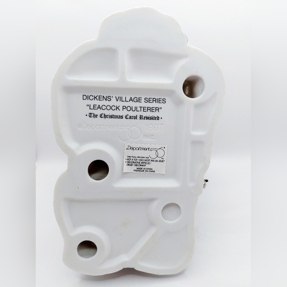 Vtg Dept 56 Dickens Christmas Village 1997 LEACOCK POULTERER - Picture 5 of 8